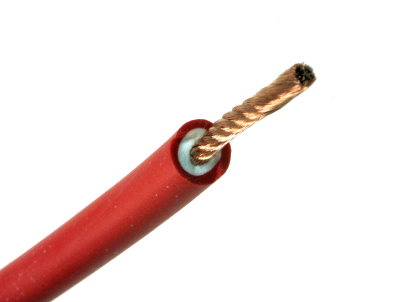 

Przewód silikonowy 0,5mm (20AWG) 10A czerwony 1mb