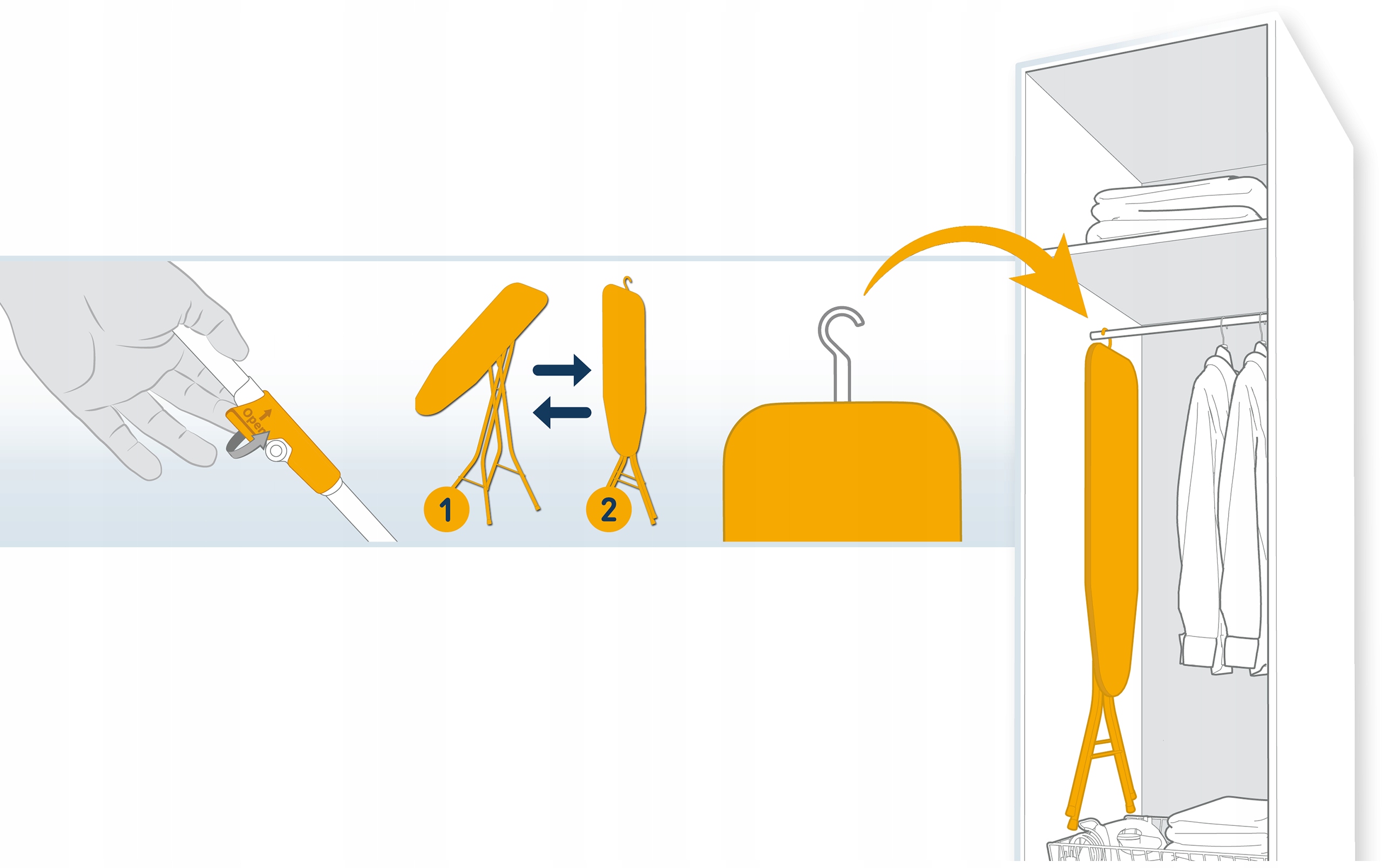 Kompaktná žehliaca doska RORETS PULSE Štandardný typ
