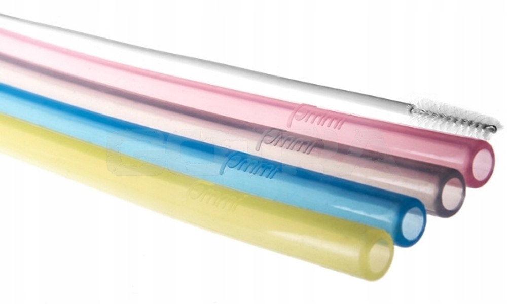 Słomki silikon Fommi 4 szt. Długość (cm) 20