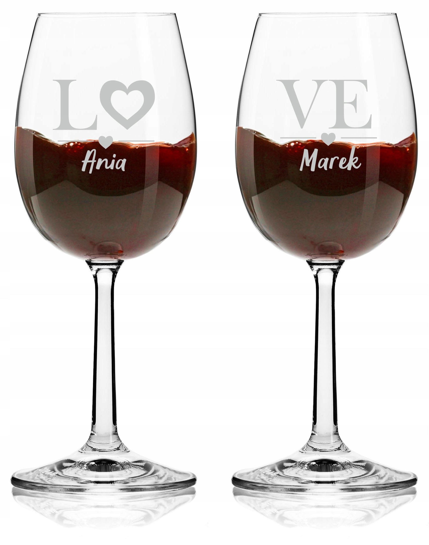 

Kieliszki Do Wina 250 ml Z Grawerem Ślub Prezent!