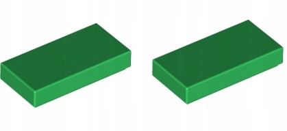 LEGO Пластина плоская 1x2 зеленый 306928 3069b - 2шт