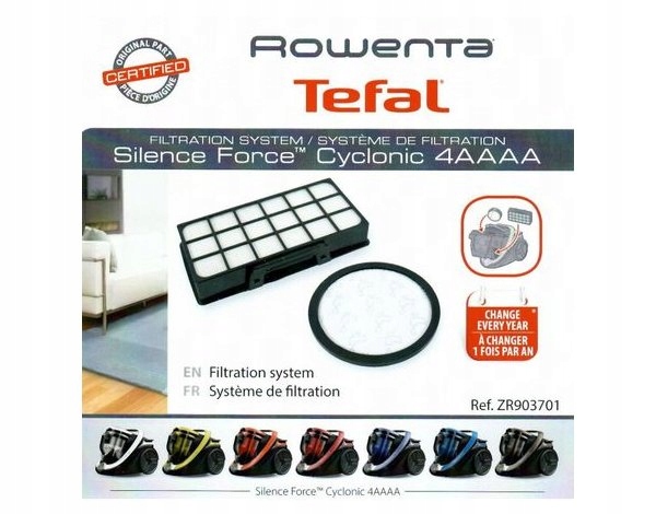 Filtr Hepa do odkurzacza Rowenta Tefal Force Cyclonic TW76...