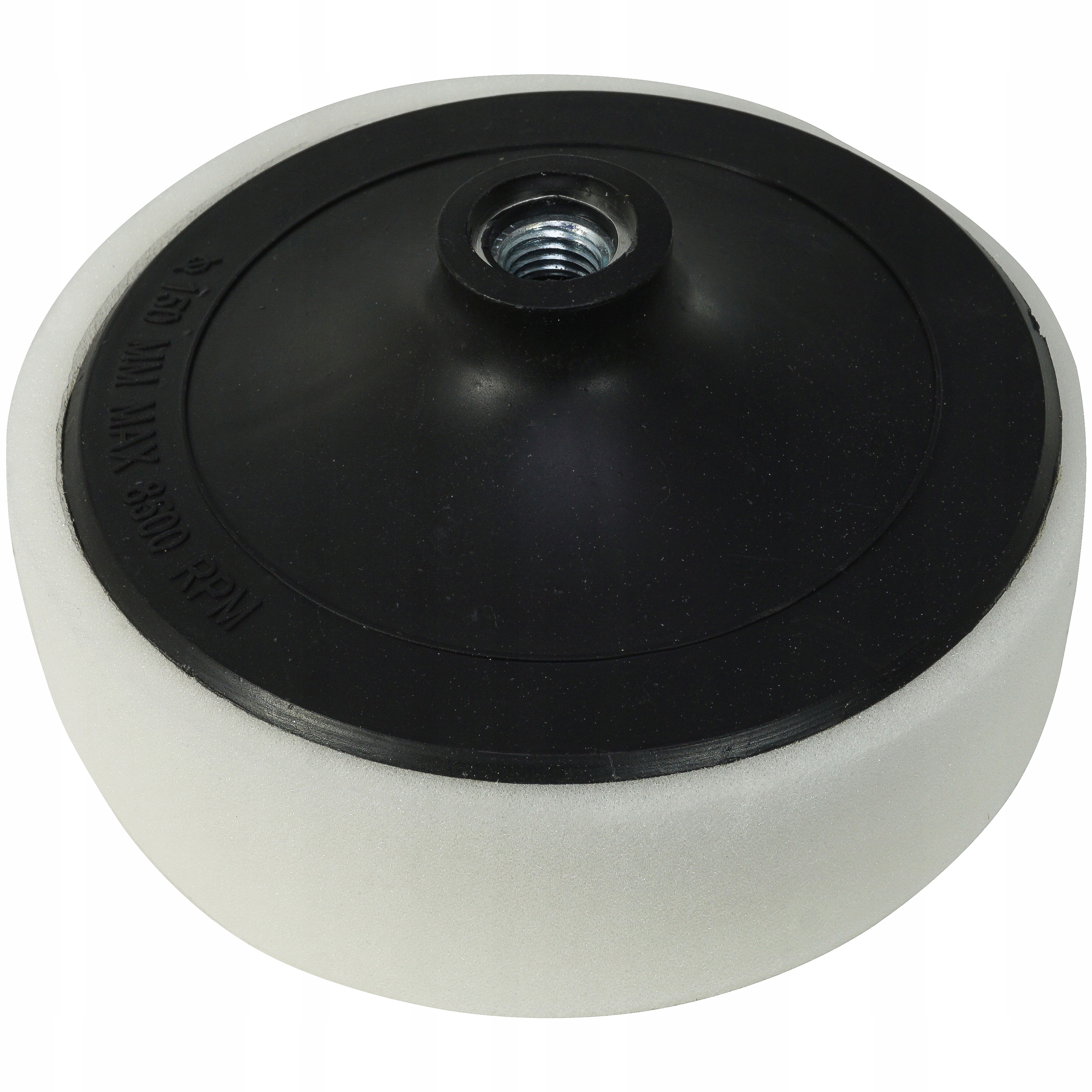 Gąbka Polerska 150mm Biała Twarda Gwint M14