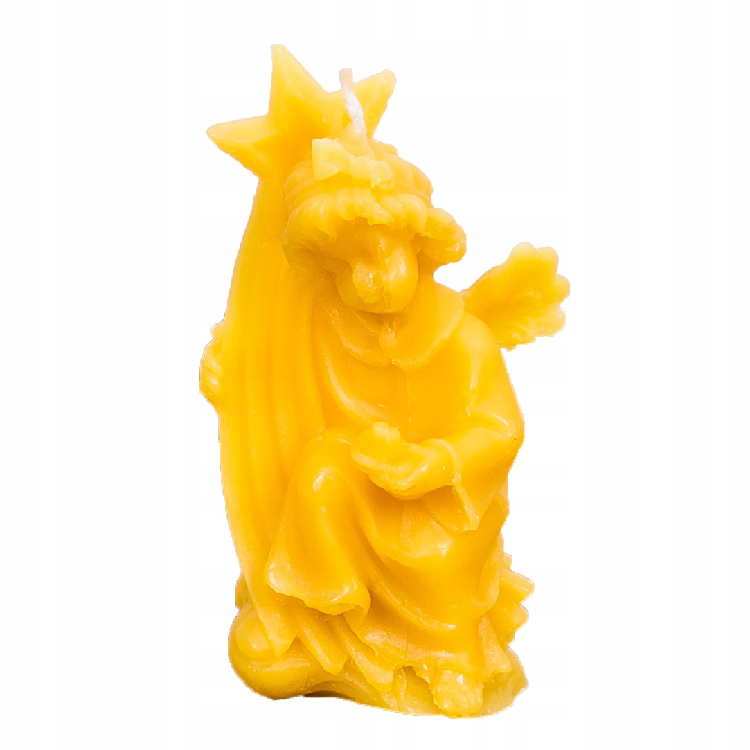 

S265 Świeca z wosku pszczelego anioł z gwiazdą