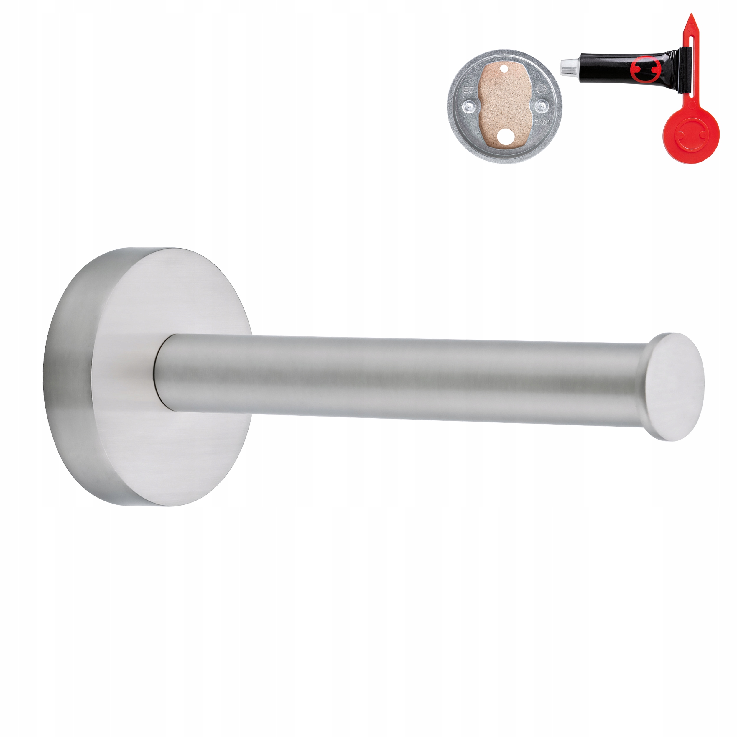 Uchwyt na papier toaletowy BEZ WIERCENIA tesa Moon