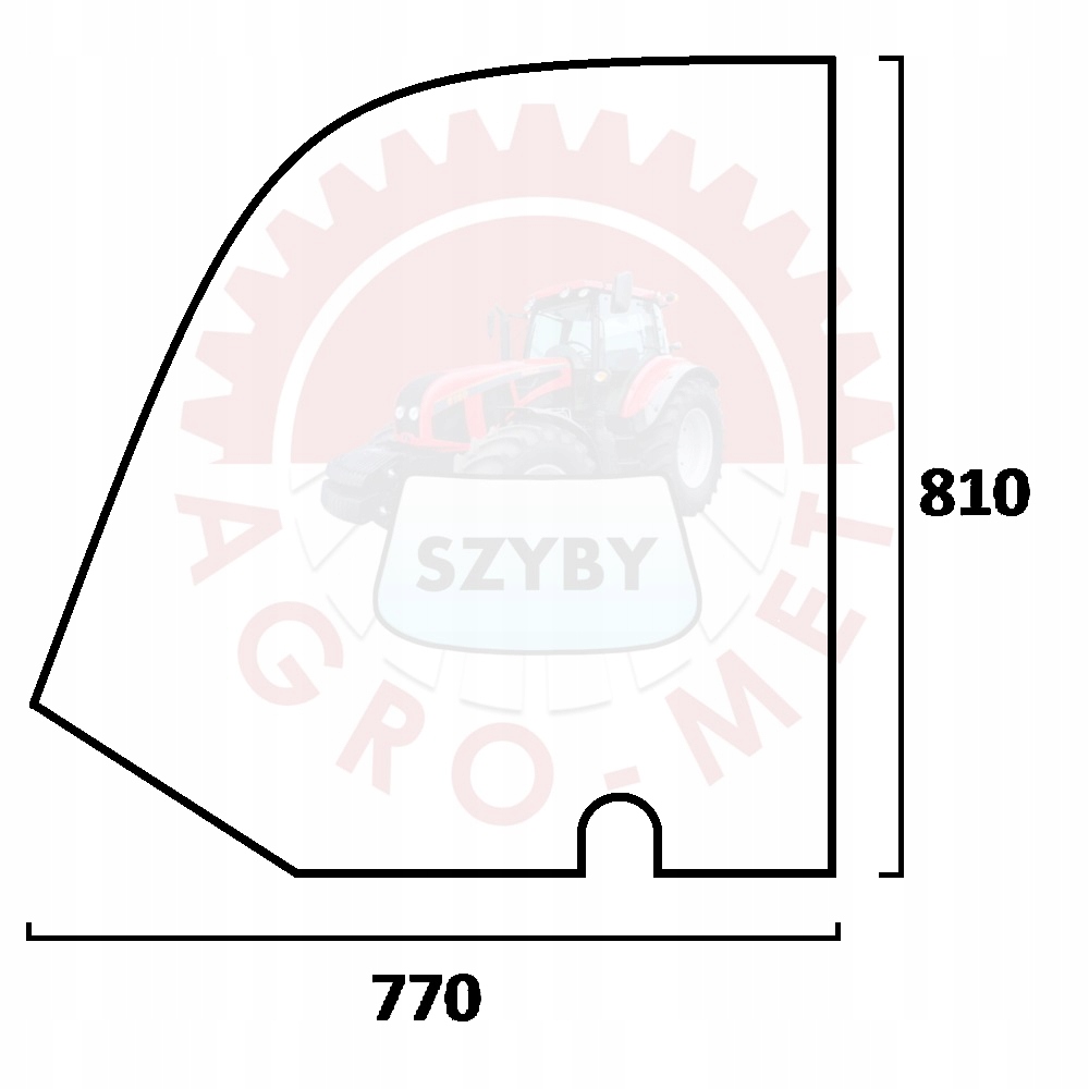 Скло двері кріплення телескопічний навантажувач JCB 525 60