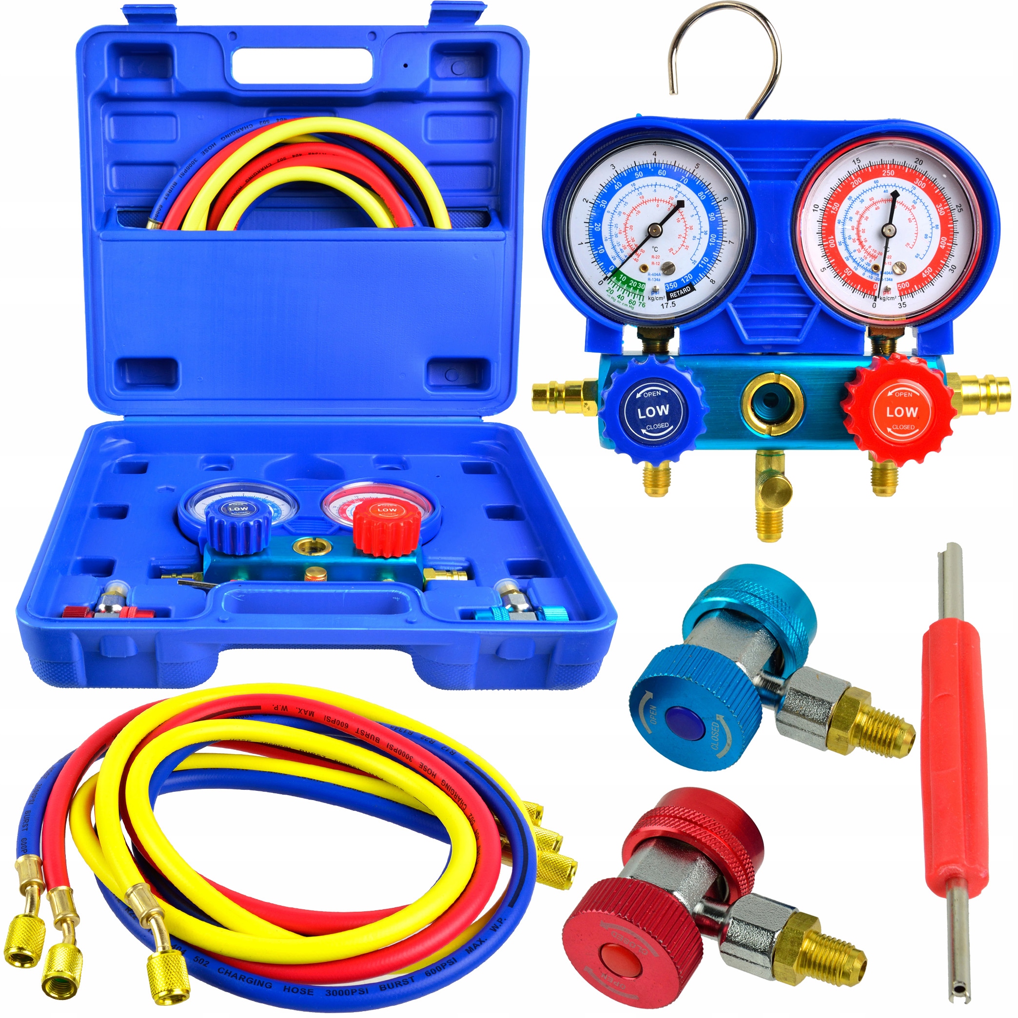 MIERNIK TESTER SZCZELNOŚCI NAPEŁNIACZ KLIMATYZACJI ZESTAW DO NABIJANIA AZOT