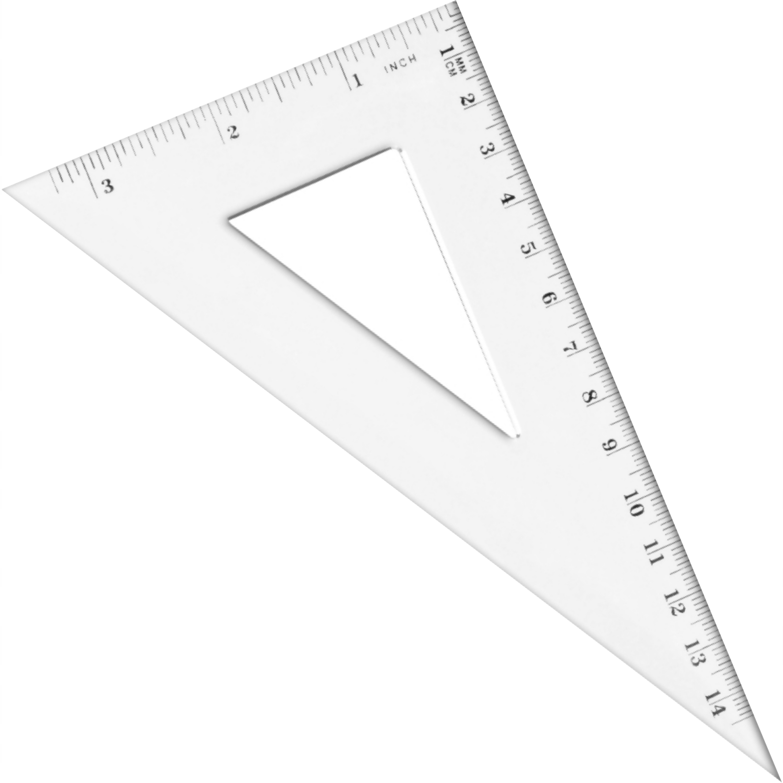 Zestaw geometryczny kątomierz ekierka linijka 20cm Kolor biały