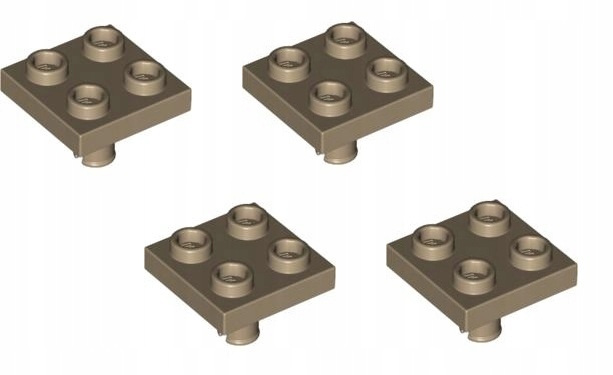 

Lego Płytka 2x2 pin c piaskowy 4541618 2476 4szt