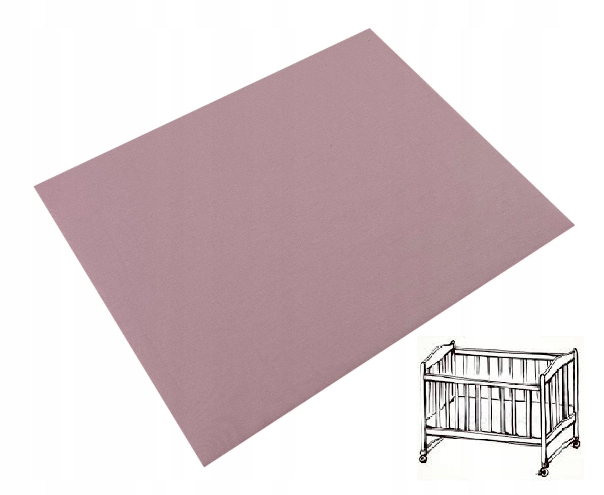 

Prześcieradło do kołyski jersey 40x90 róż Olka