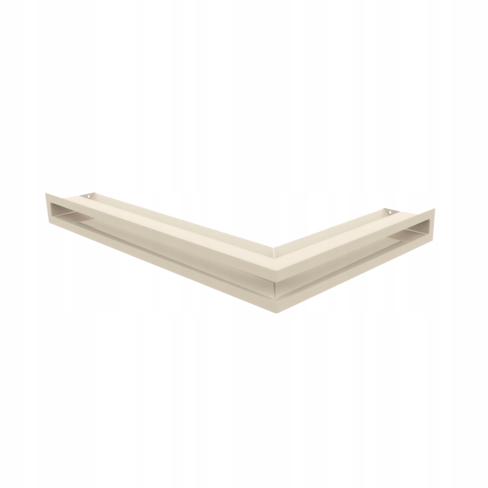 Krbová mřížka Luft rohová levá 60x40x6 krémová