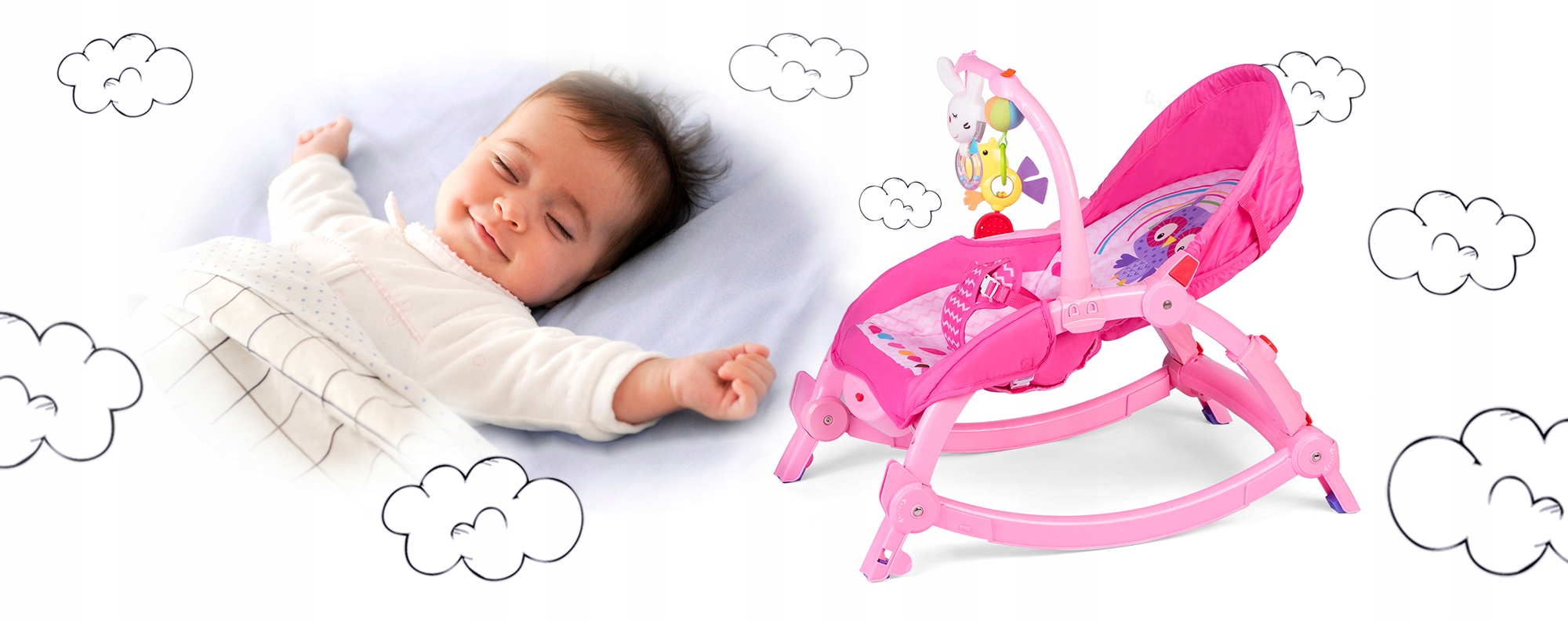LEŻACZEK BUJACZEK 3W1 RICOKIDS 0+ WIBRACJE ZABAWKI Marka RicoKids