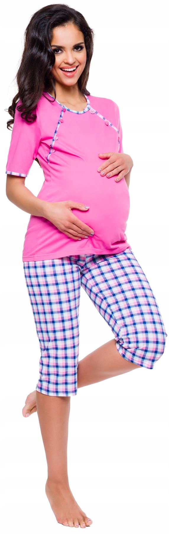 DWUSTRONNIE ROZPINANA PIŻAMA DAMSKA KARMIENIA XXL Rozmiar 44