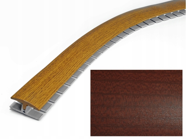 Listwa step flex do łączenia podłóg 6 m Mahoń
