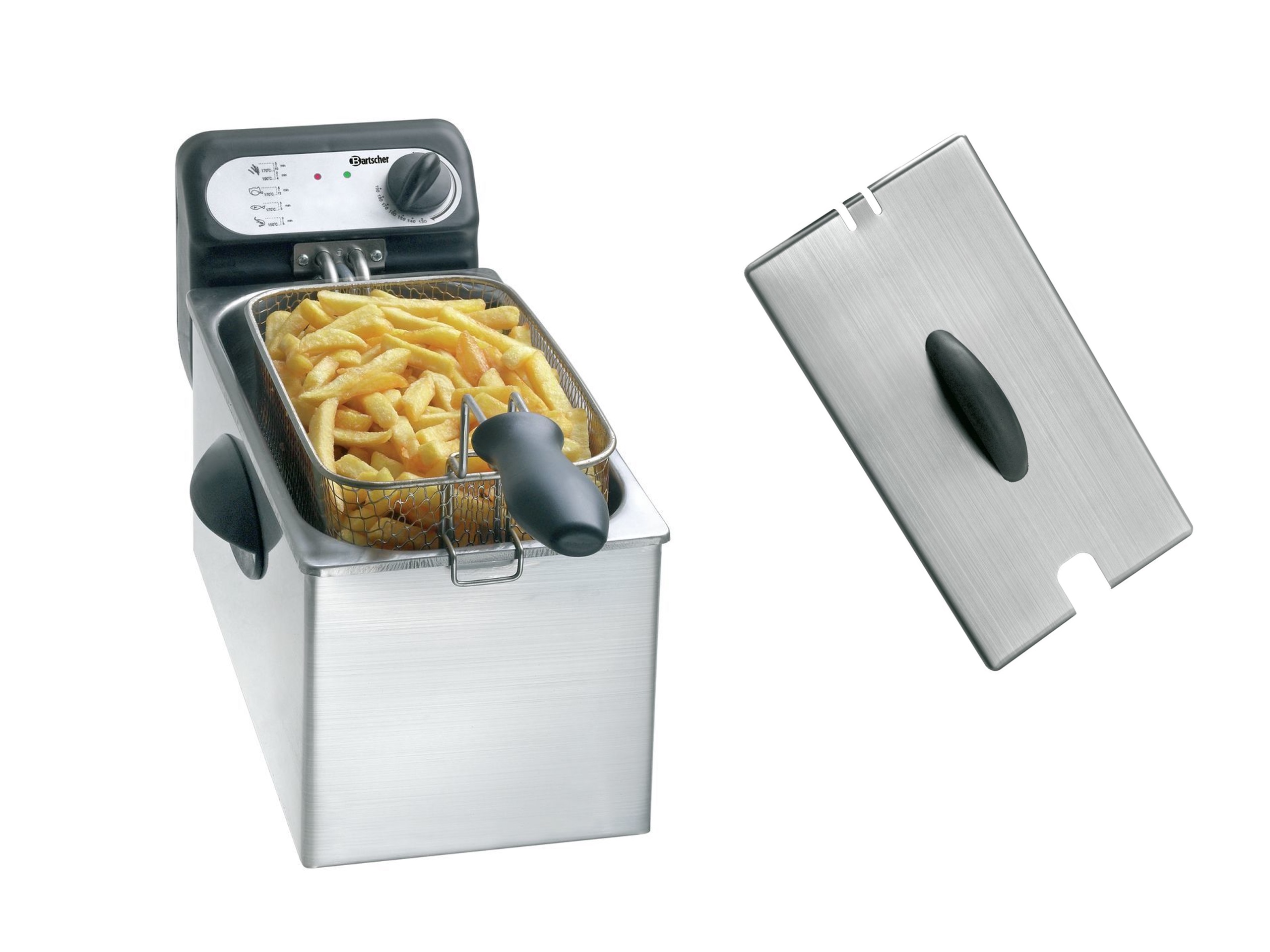 

Profesjonalna Frytownica 3L Z Pokrywą 2000W Inox
