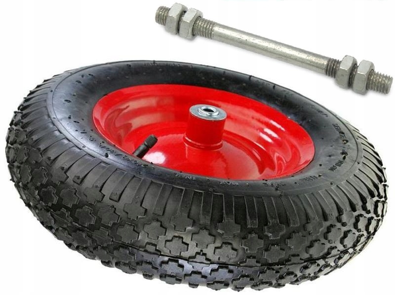 KOŁO KÓŁKO KOŁA TACZKI TACZEK 4.00x8 +OŚKA