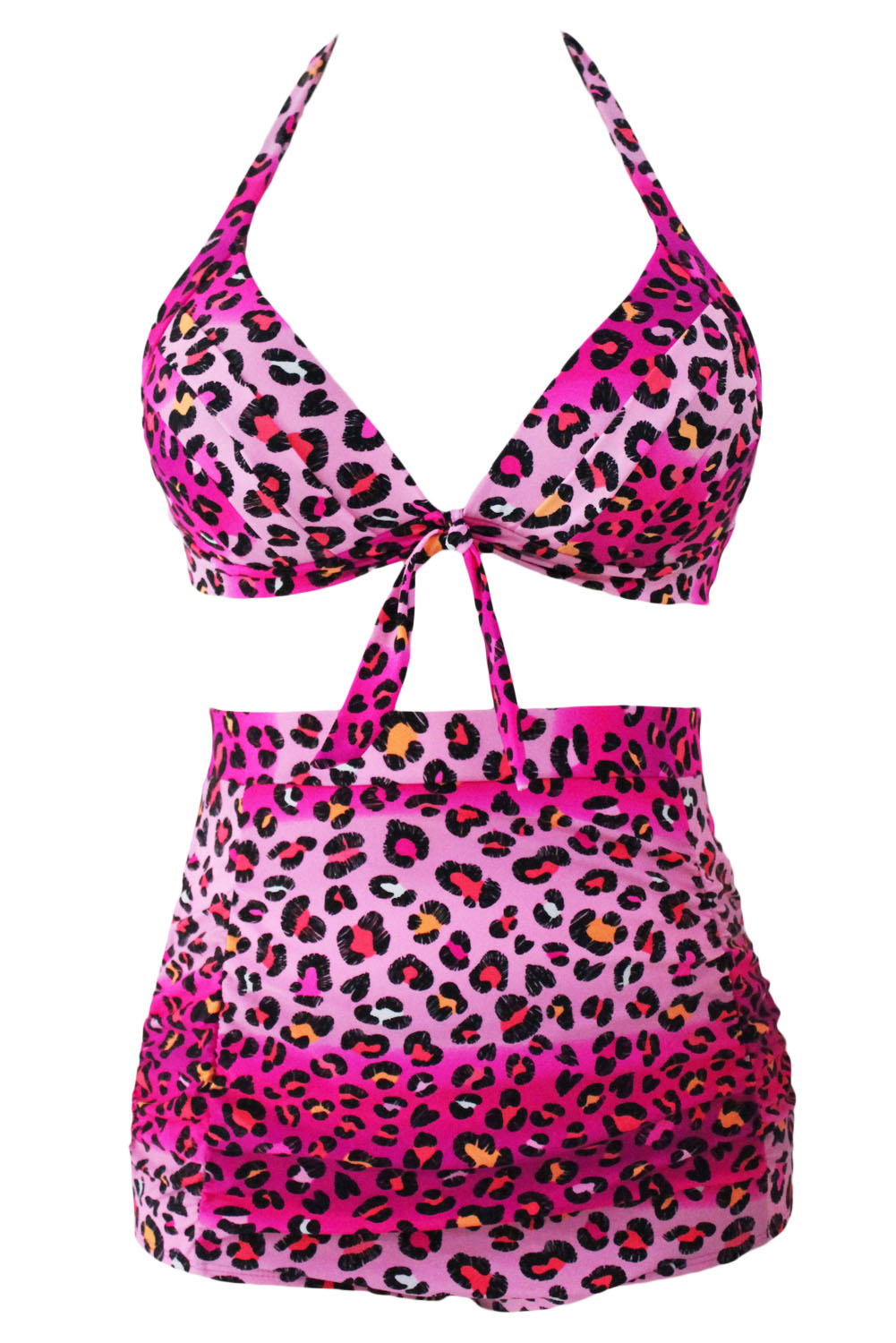 

Bikini strój wysoki stan panterka wyszczupla 42 XL