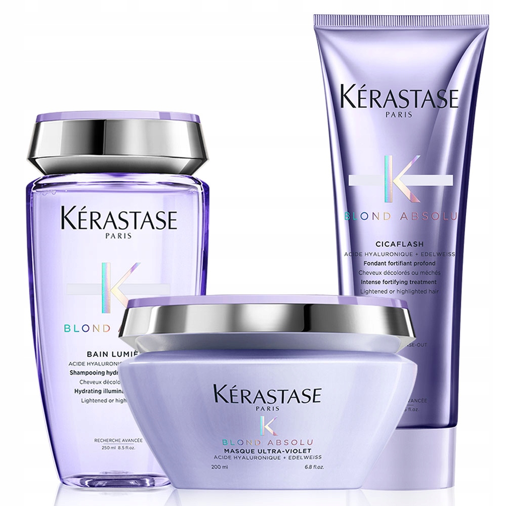 Blond Absolu Bain Lumière + Cicaflash + Masque Ultra-Violet – zestaw