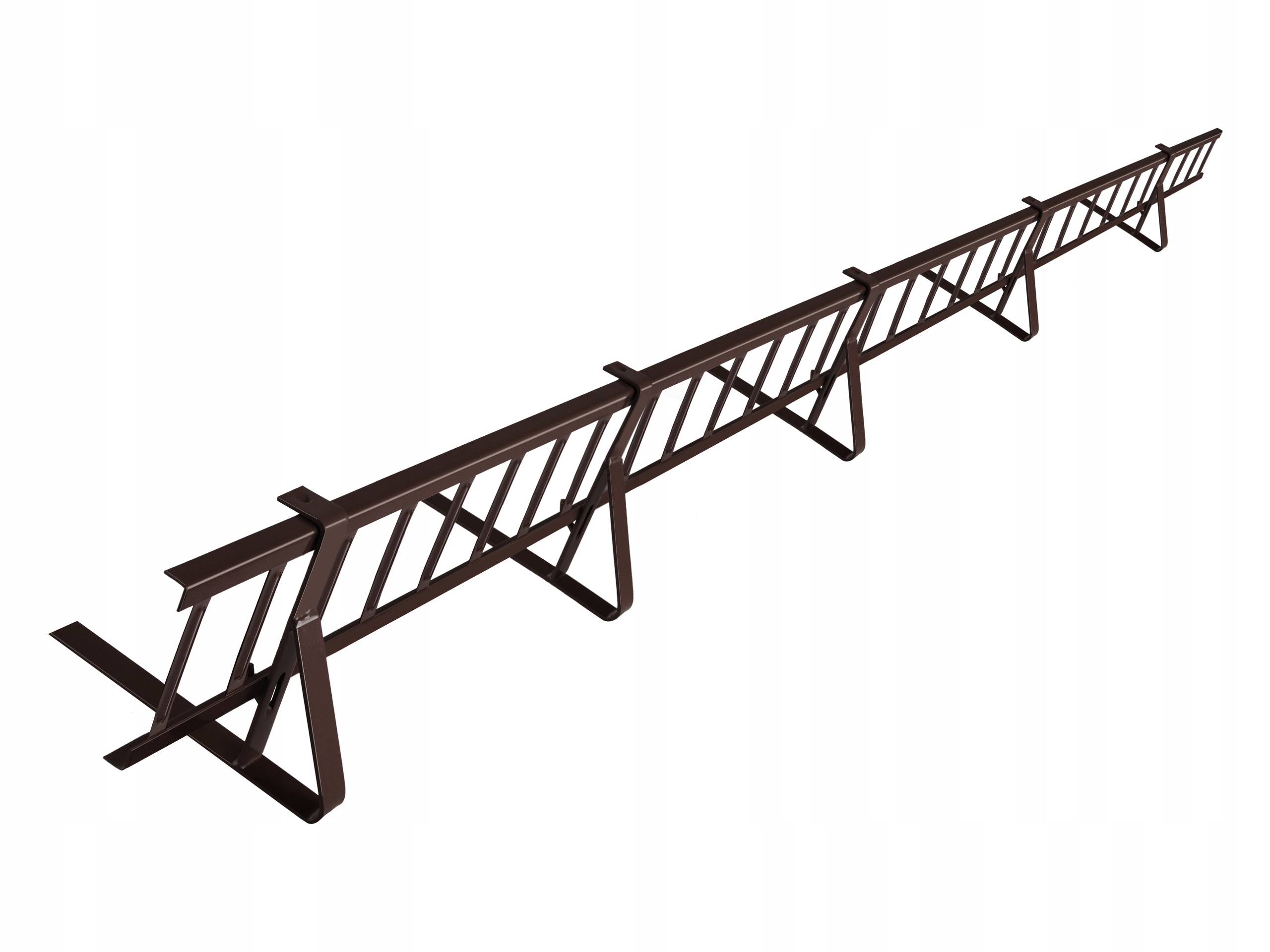 Płotek 2m 5 uchwytów kolor do gontów bitumicznych