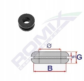 PRZELOTKA GUMOWA ROMIX C60485 5szt Producent części Inny