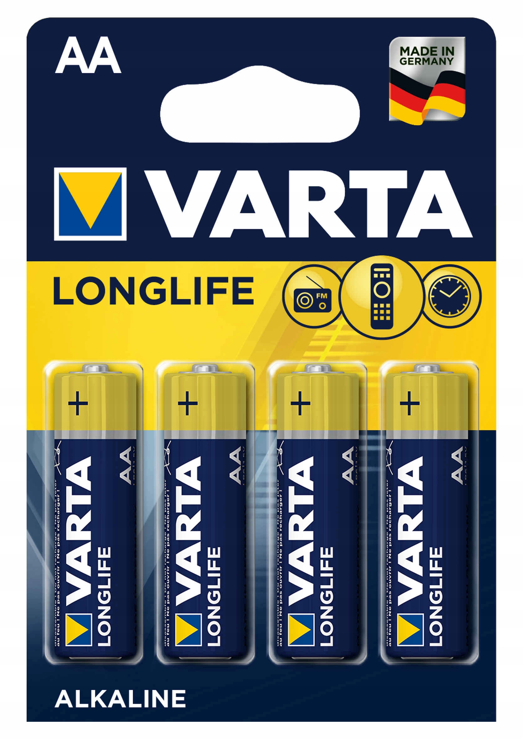 

Baterie Varta Longlife Aa LR6 4SZT Alkaliczne