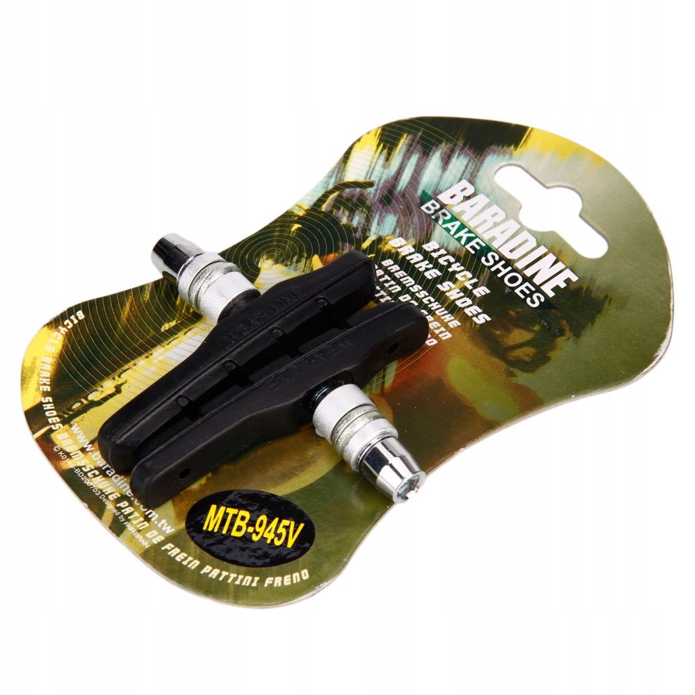 Klocki Hamulcowe Baradine MTB-945V Czarne 72mm asymetryczne