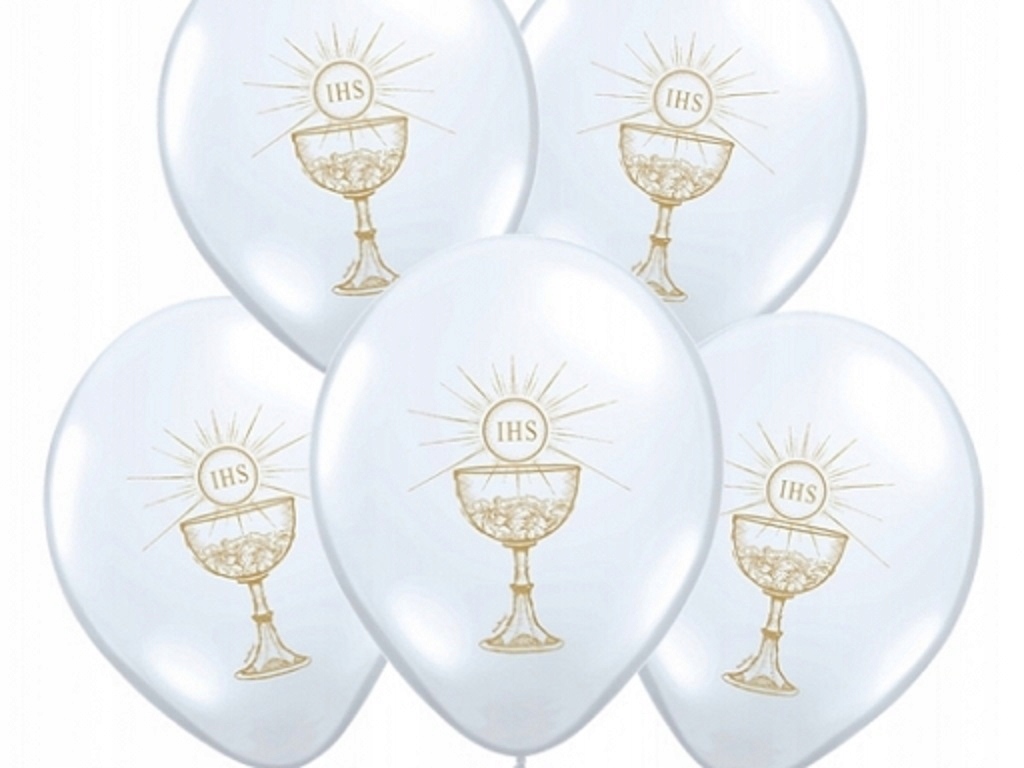 

Balony Komunijne 36cm na Pierwszą Komunię 5szt