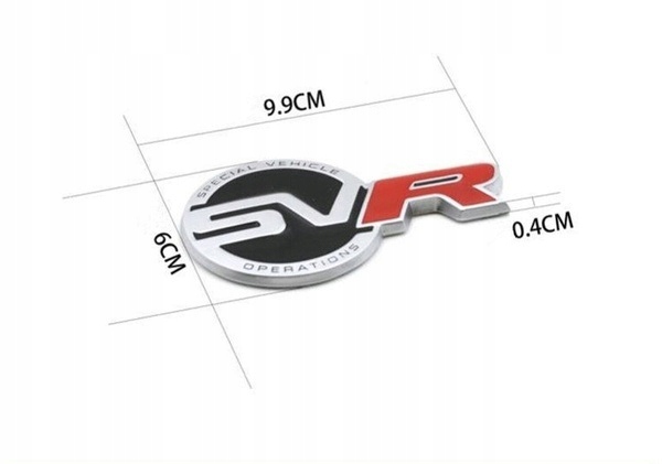 Logo Emblemat znaczek SVR JAGUAR Range ROVER Hit Numer katalogowy części 1S-SVR-R9