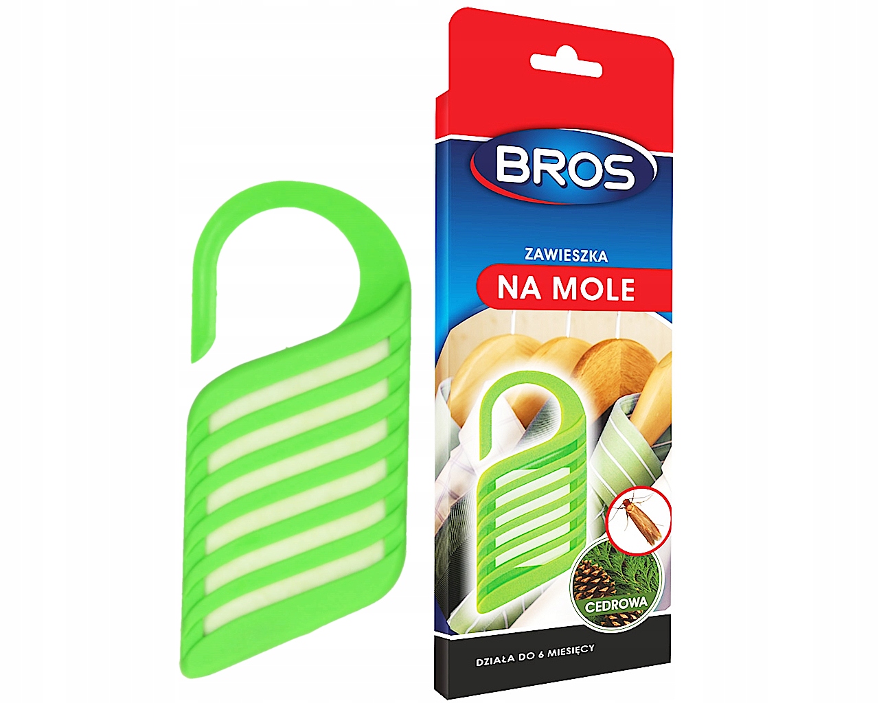 

Bros Zawieszka na mole odzieżowe cedrowa 1szt.