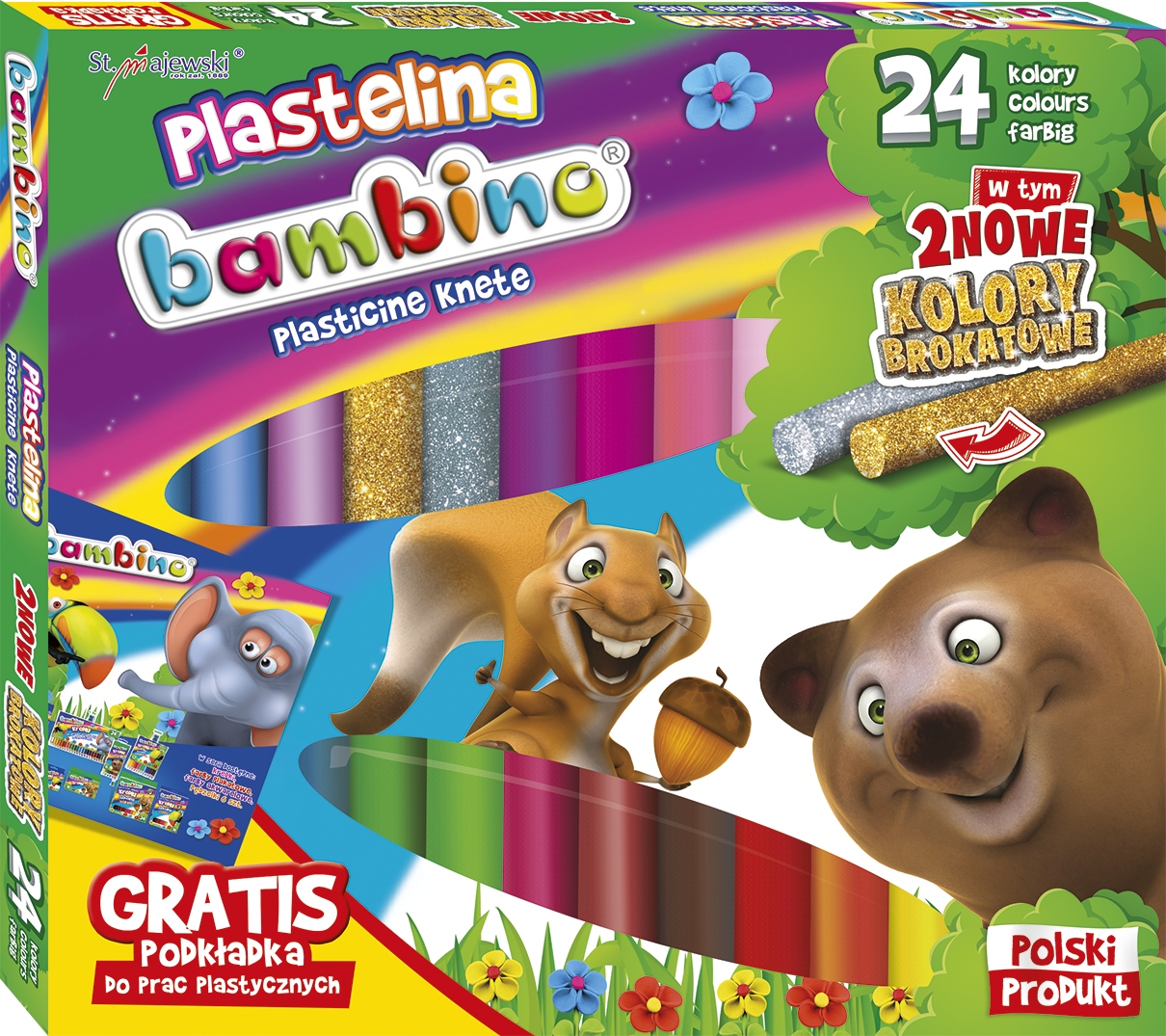 

Plastelina Bambino szkolna 24 kol Mata