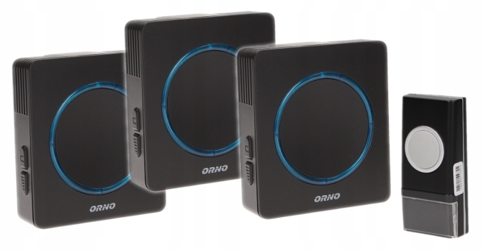 DZWONEK BEZPRZEWODOWY ORNO OPERA DC 3 ODBIORNIKI