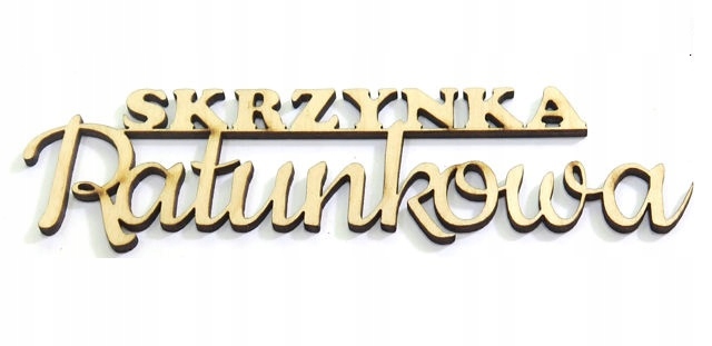 

Decoupage Napis Dekor 'skrzynka Ratunkowa' DO64