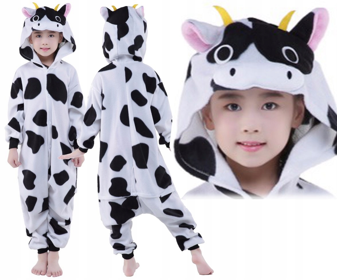 

Krowa Piżama Kigurumi Onesie Kombinezon 140 CH1B