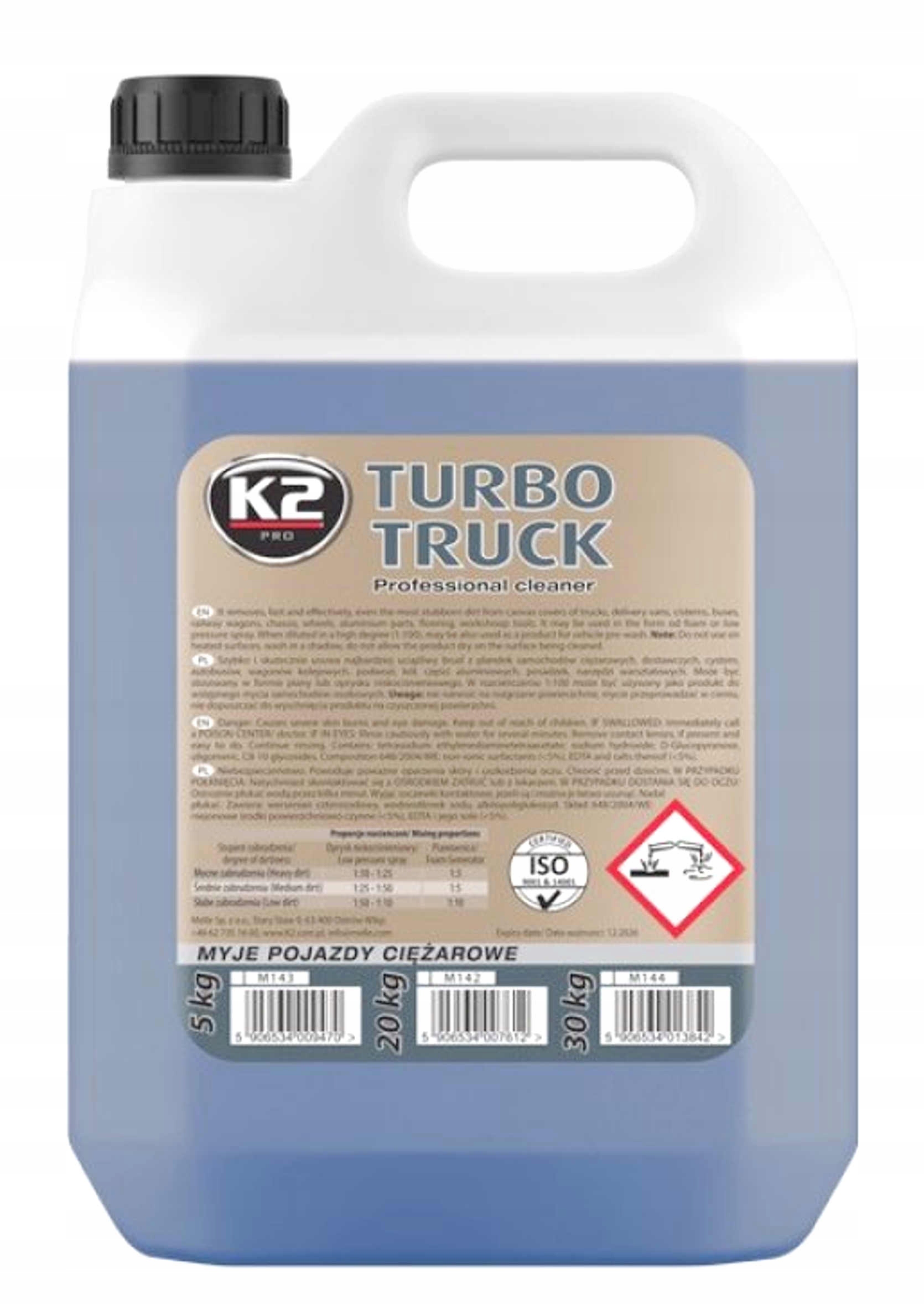 K2 TURBO TRUCK 5kg PIANA AKTYWA MYCIE CIĘŻARÓWEK