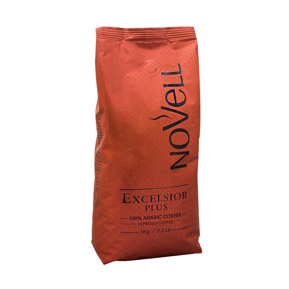 Káva zrnková 100% arabica Novell Excelsior Plus 1000 g 1 kg