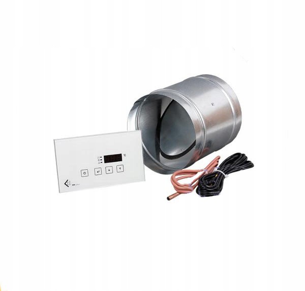 Regulátor krbu s škrticí klapkou fi 125 Msk/glass