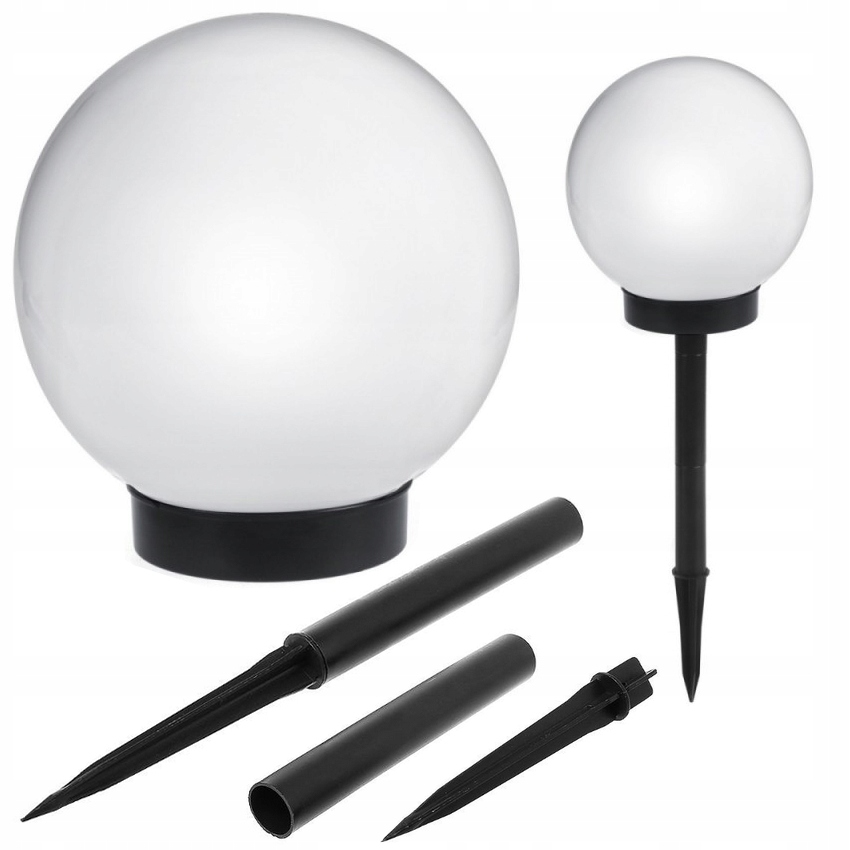 

Lampa Solarna Ogrodowa Biała Kula Led Biały 8 szt