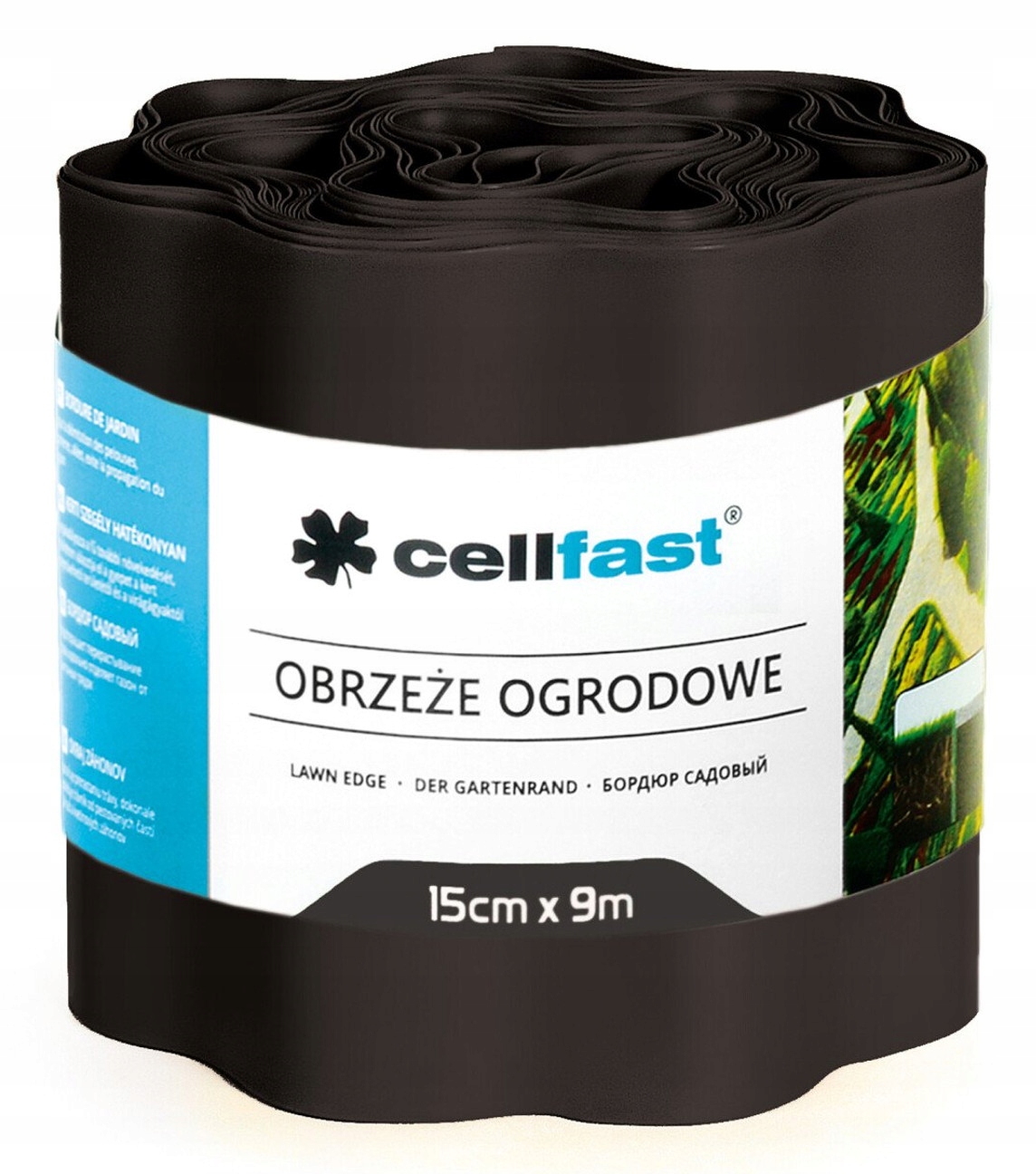 

Obrzeże ogrodowe faliste 15cm x 9m Cellfast czarne