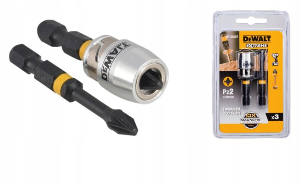 

DeWALT DT70535T końcówki udarowe Pz2 + uchwyt