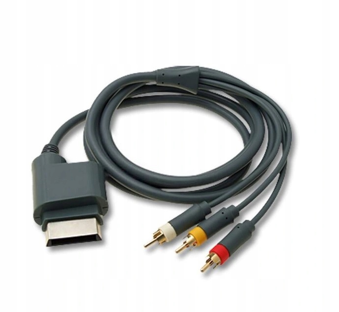 

Kabel Av do Xbox 360 3 Chinch Audio Video Kompozyt