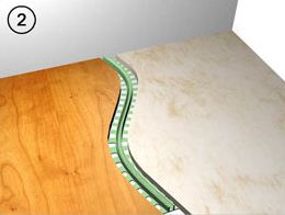 Listwa step flex do łączenia podłóg 3 m Dąb Cognac Marka Polmar