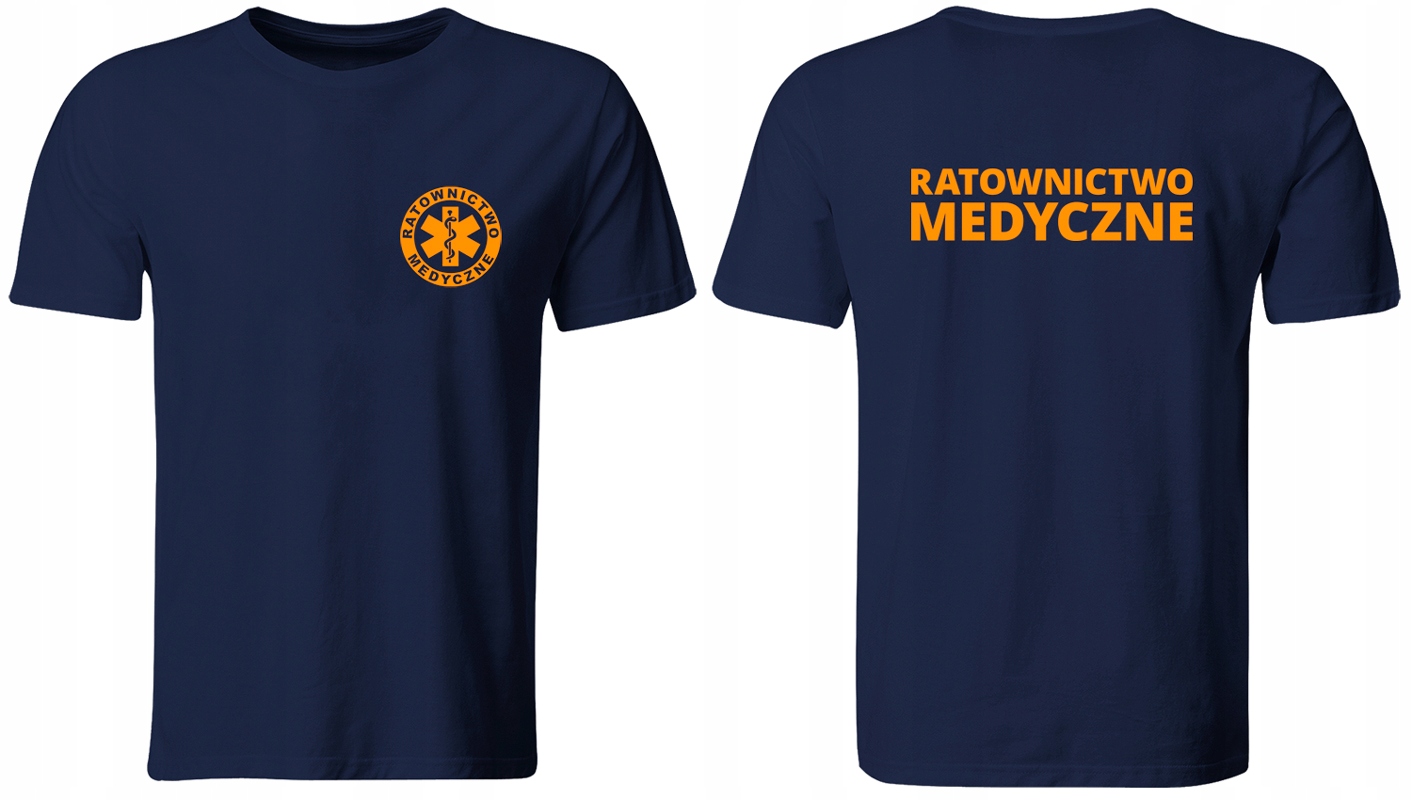 

Koszulka Ratownictwo Medyczne Granatowa Fluo XL