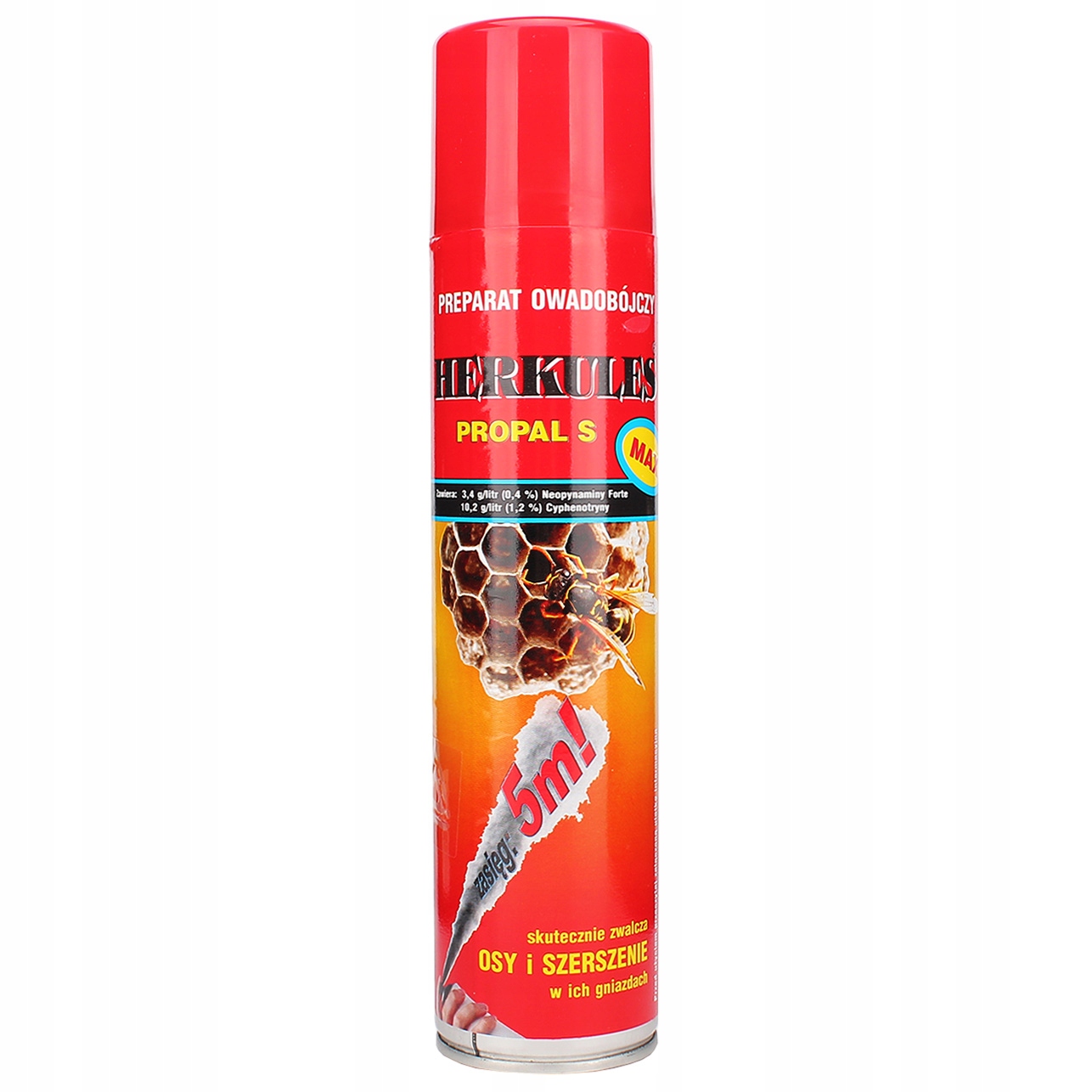 

Mocny Rozpylacz Spray na Szerszenie i Osy 300ML 5M