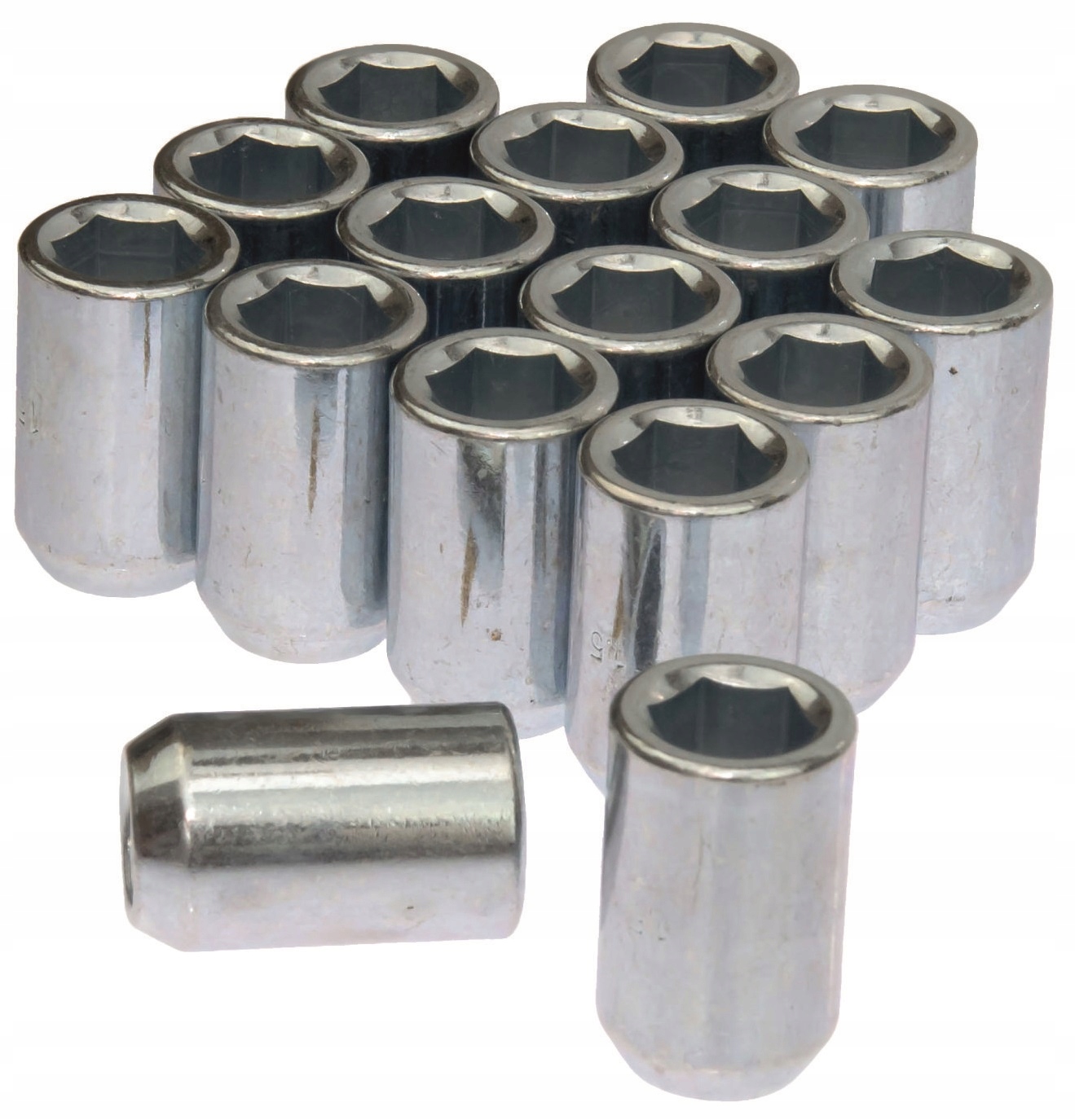 

Nakrętki imbus M12x1.5 Chrom kpl 16 szt klucz