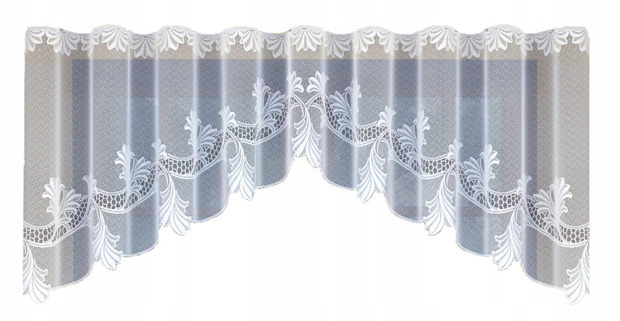 

!firanka Żakardowa Biała 20788 Wymiary 90X300CM