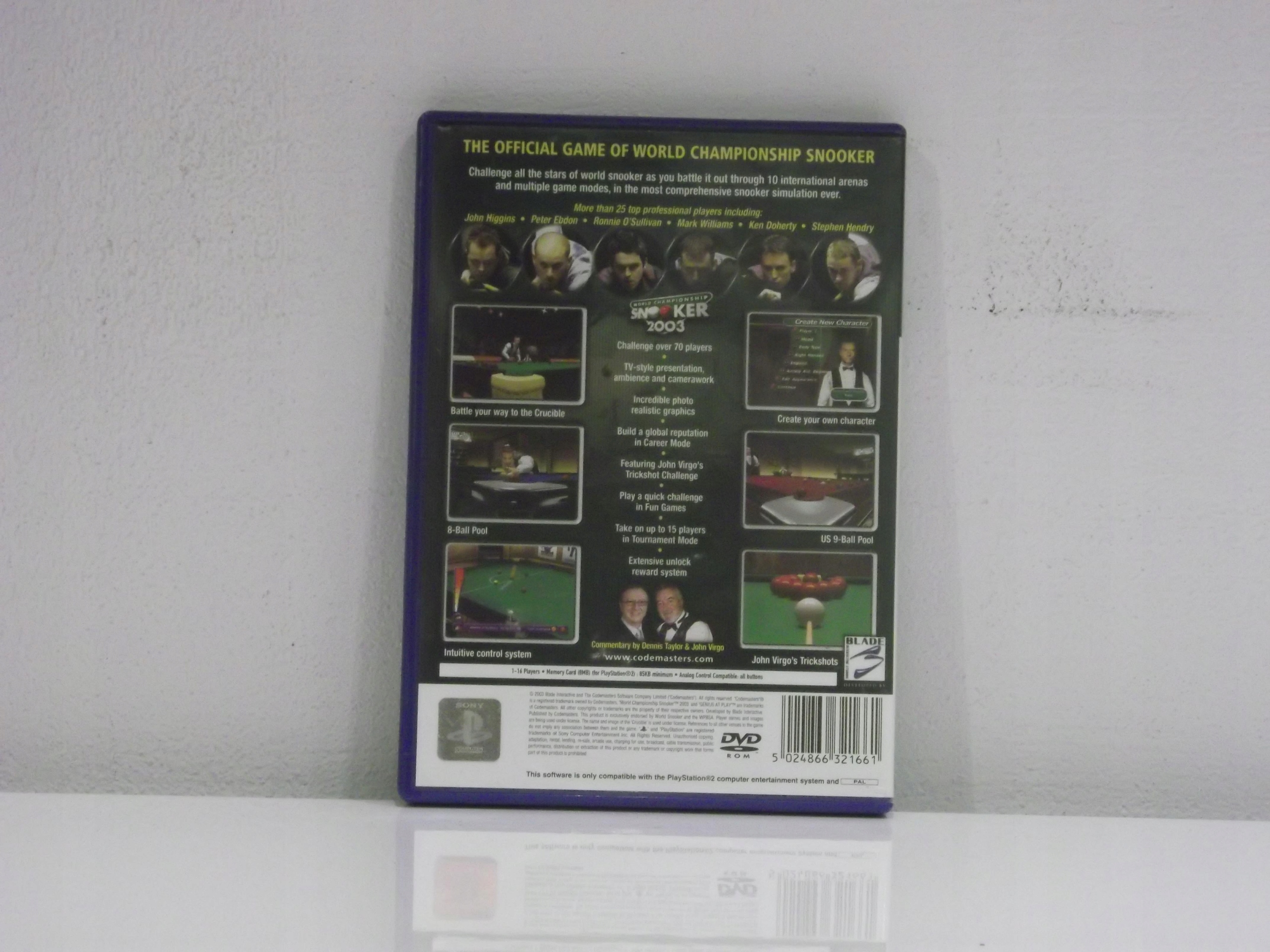 WORLD CHAMPIONSHIP SNOOKER 2003 PS2 Tematyka sportowe