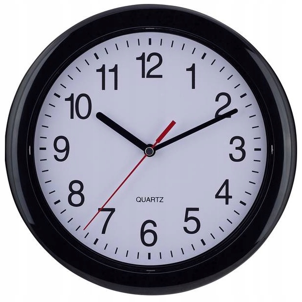 

Zegar Eurotime Ścienny Quartz Black Nie Tyka Cichy