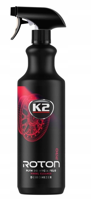 K2 Roton Pro 1L płyn do mycia felg żelowa czerwona felga