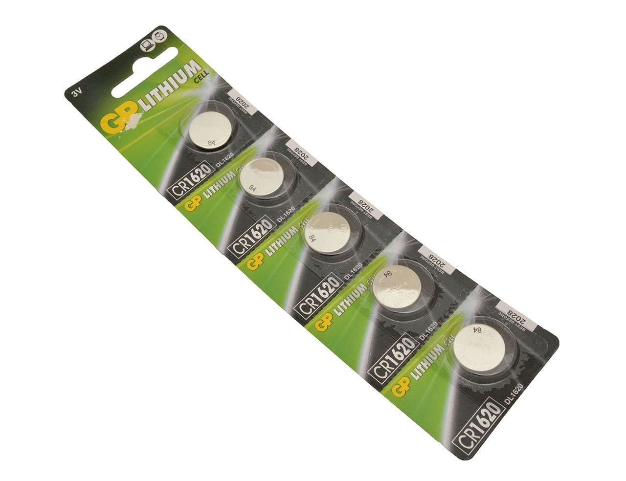 

Bateria Gp 3V CR1620 Lithium litowa 5 szt