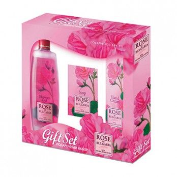 

Zestaw Szampon, mydełko, krem do rąk Rose Bulgaria